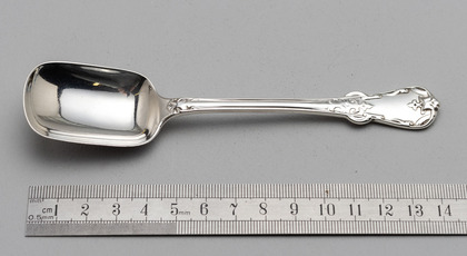 Rare Tudor Pattern Victorian Silver Sugar Spoon - Diamond Registration Mark